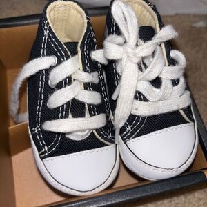 Black baby converse